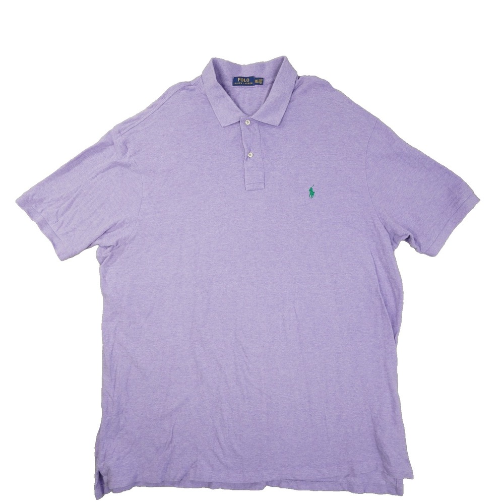 Polo Ralph Lauren Polo Shirt Men's 3XB Purple Short Sleeve Preppy
